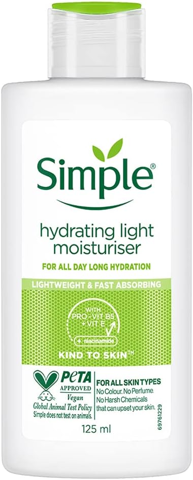 Simple Hydrating Light Daily Face Moisturizer, 125Ml