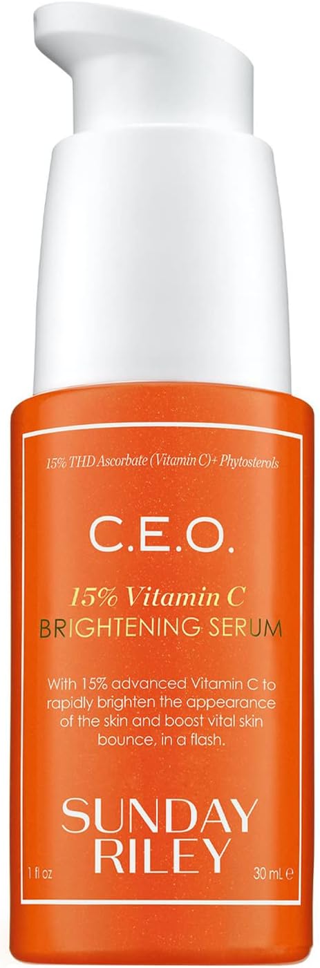 Sunday Riley C.E.O. 15% Vitamin C Brightening Serum, Orange, 1.0 Fl oz(pack of 1)
