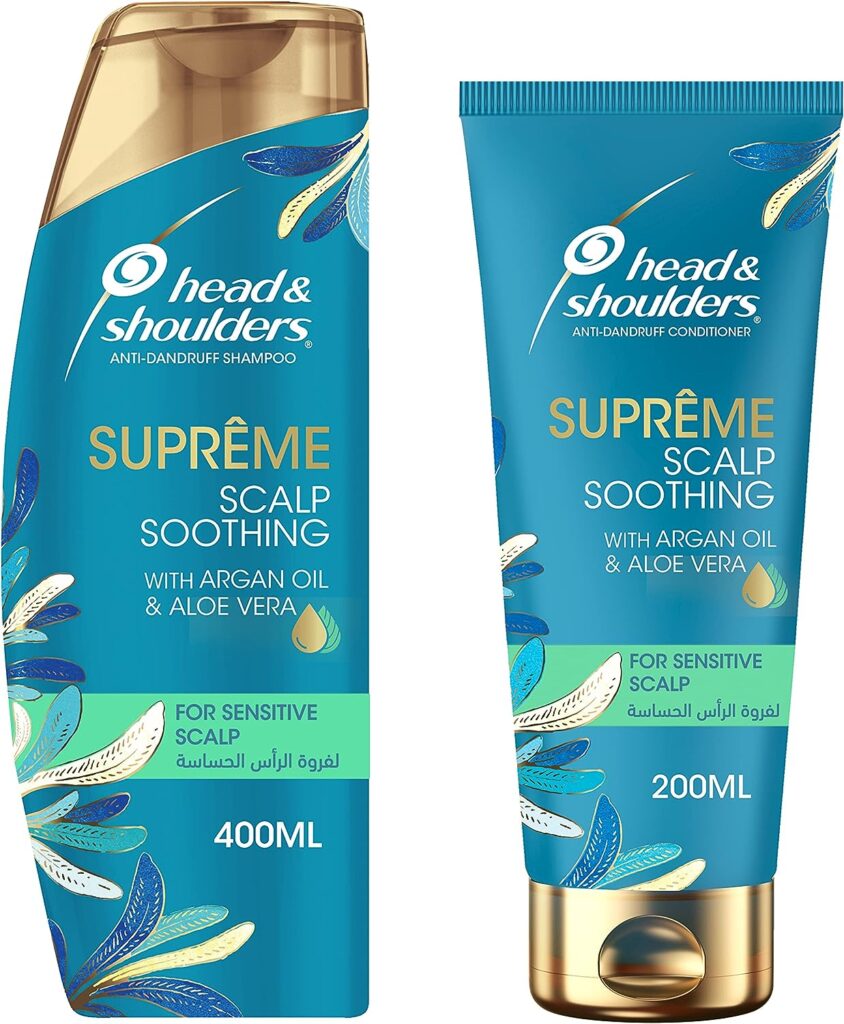 Supreme Anti-Dandruff Shampoo with Argan Oil and Aloe Vera 400ml plus Conditioner 200ml