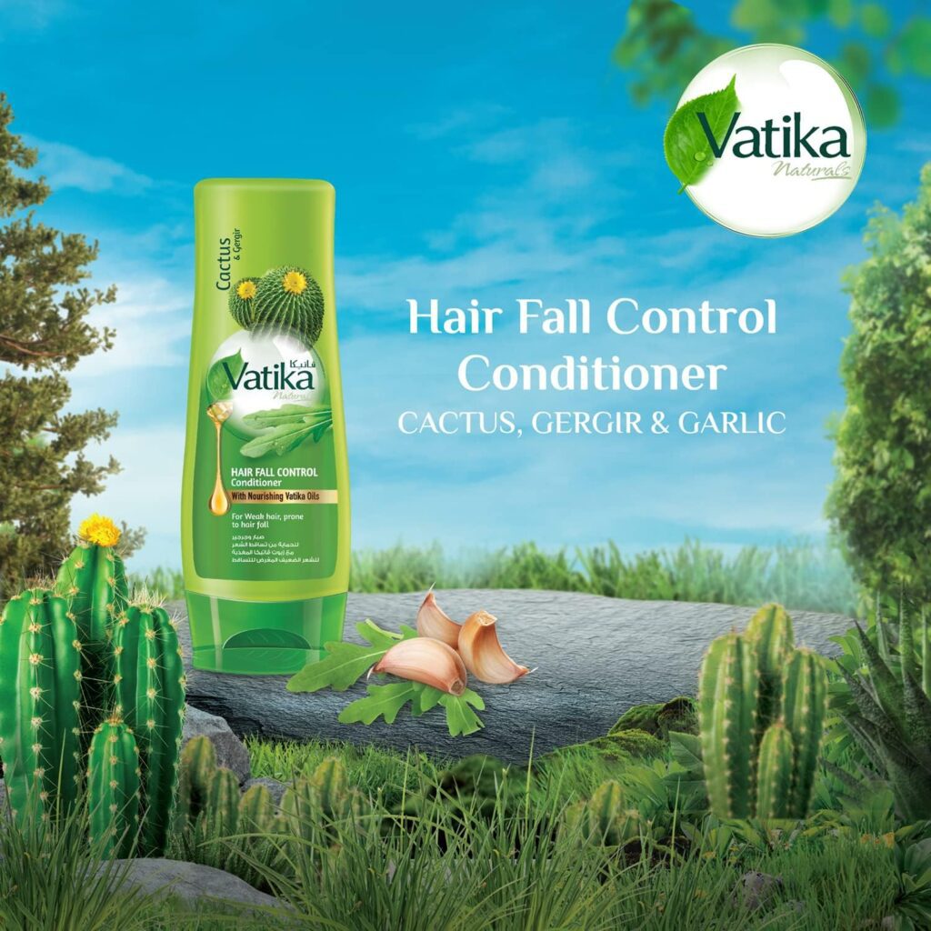 Vatika Naturals Hair Fall Control Conditioner - Enriched With Cactus And Gergir - For Weak Hair - 400ML