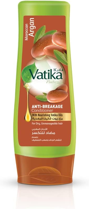 Vatika Naturals Moroccan Argan Anti-Breakage Conditioner | Moisture Soft, Grow Long - Anti-Frizz | For Dry, Unmanageable Hair - 400ml