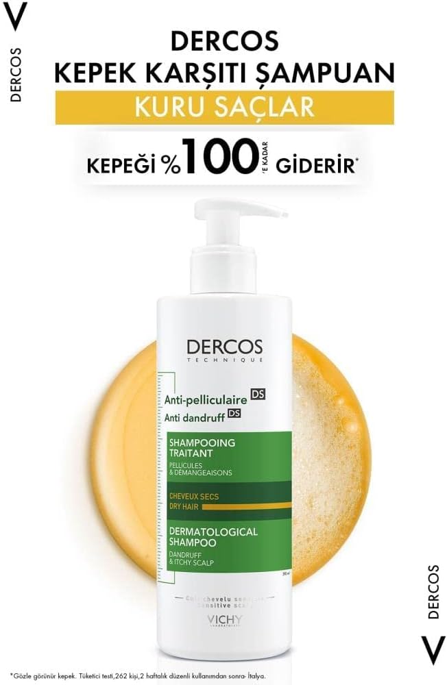 Vichy Anti-Dandruff Ds Shampoo For Dry Hair, 390 ml