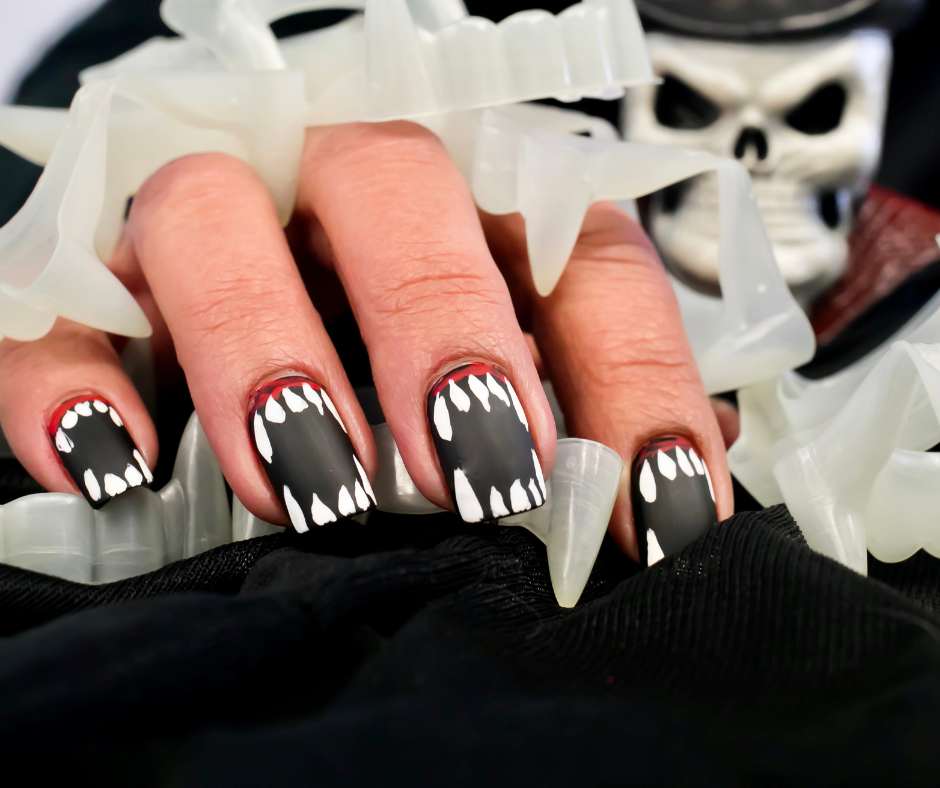 Vampire-Inspired Nails
