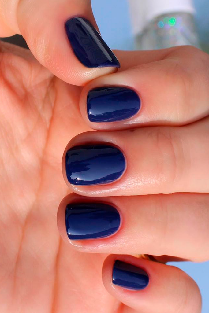Navy nails