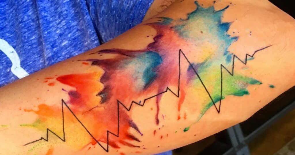 Watercolor Wonders: A Dive Into Paint-Like Tattoos On Stylish.ae