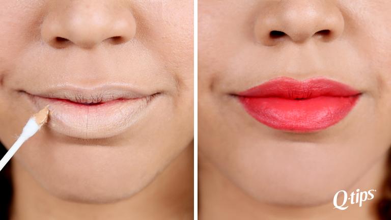 Neutralizing Lip Color with Concealer