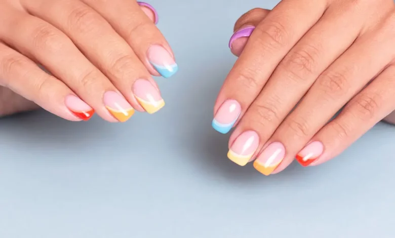 French Skittle Nails Trend