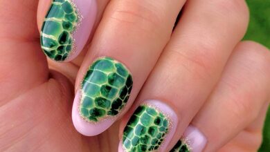 Crocodile Print Nails