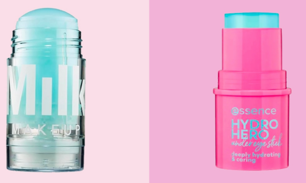 Milk Makeup's Cooling Water Stick vs. Essence's Hydro Hero Under Eye Stick