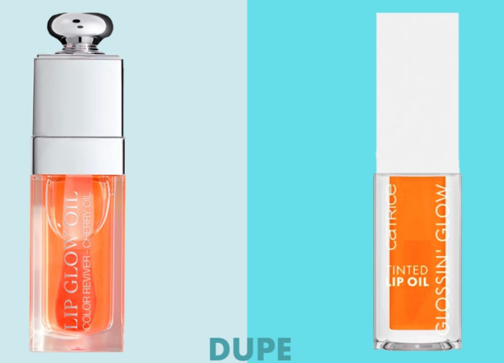 Dior's Lip Glow Oil vs. Catrice's Glossin' Glow Tinted Lip Oil